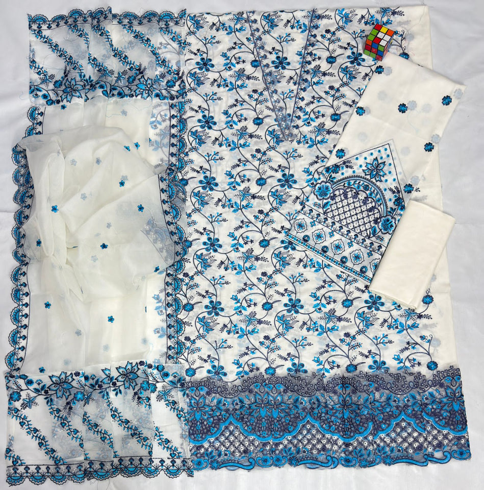 Women Embroided 3Piece